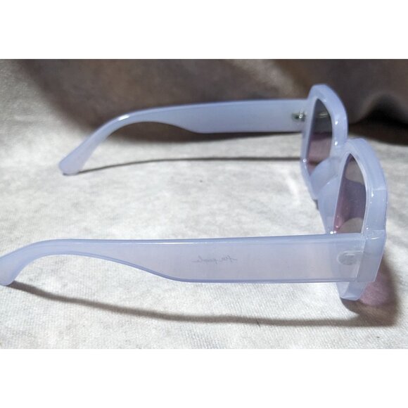 Free People Purple Shadow Side Square Sunglasses - Picture 2 of 8